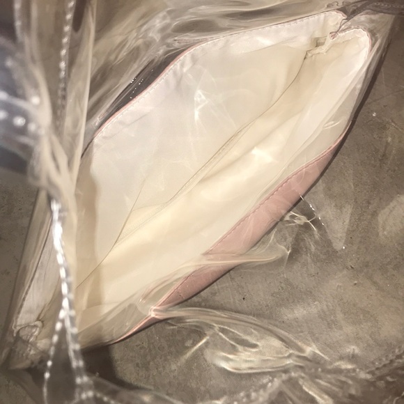 Choosy Clear + Pink Tote Bag NWOT - Picture 4 of 4